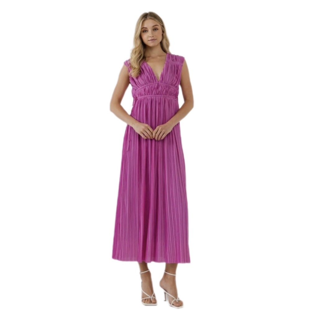 Final Sale Brand New ENDLESS ROSE Pleated Maxi Dress